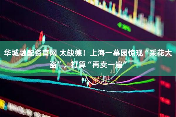 华城融配资官网 太缺德！上海一墓园惊现“采花大盗”，打算“再卖一遍”