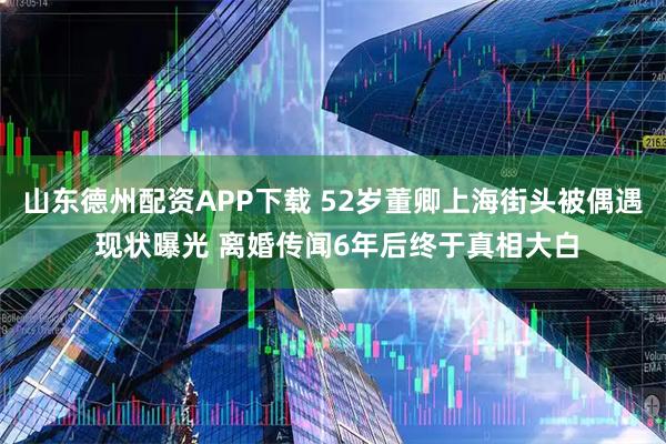 山东德州配资APP下载 52岁董卿上海街头被偶遇 现状曝光 离婚传闻6年后终于真相大白